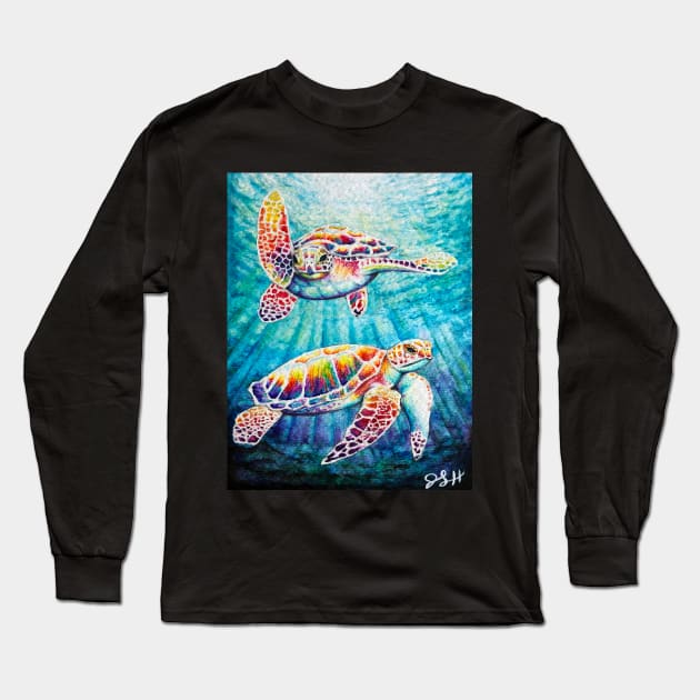 Sea Turtles Long Sleeve T-Shirt by RockettGraph1cs